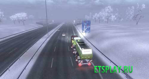 Зимняя карта для ets 2